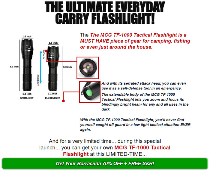 Review: MCG TF-1000 Tactical Flashlight